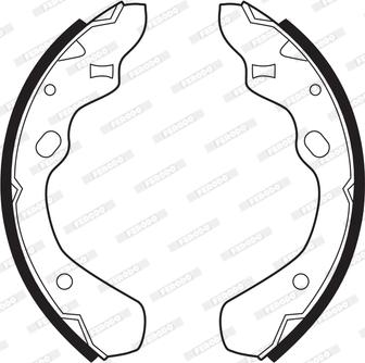 Ferodo FSB315 - Brake Shoe Set autospares.lv