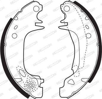 Ferodo FSB338 - Brake Shoe Set autospares.lv