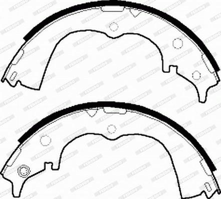 Ferodo FSB324 - Brake Shoe Set autospares.lv