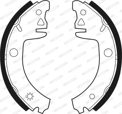 Ferodo FSB325 - Brake Shoe Set autospares.lv