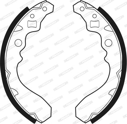 Ferodo FSB328 - Brake Shoe Set autospares.lv