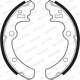 Ferodo FSB295 - Brake Shoe Set autospares.lv