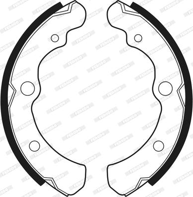 Ferodo FSB259 - Brake Shoe Set autospares.lv