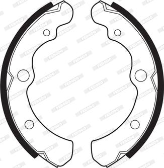 Ferodo FSB259 - Brake Shoe Set autospares.lv