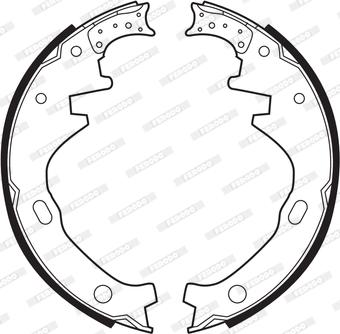 Ferodo FSB251 - Brake Shoe Set autospares.lv