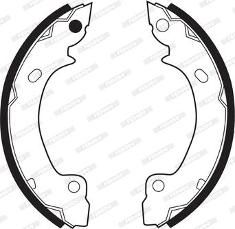 Ferodo FSB269 - Brake Shoe Set autospares.lv