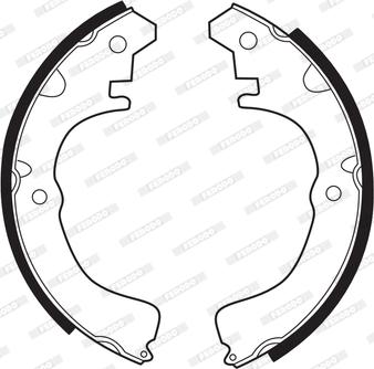 Ferodo FSB206 - Brake Shoe Set autospares.lv