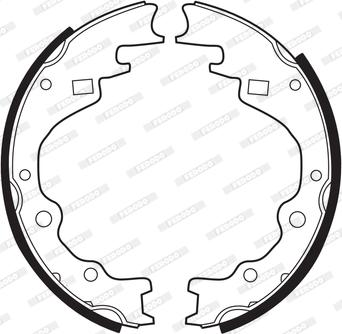 Ferodo FSB288 - Brake Shoe Set autospares.lv