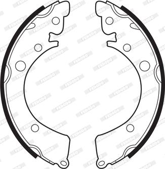 Ferodo FSB231 - Brake Shoe Set autospares.lv