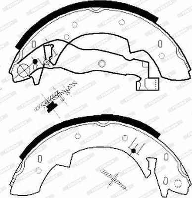 Ferodo FSB76R - Brake Shoe Set autospares.lv