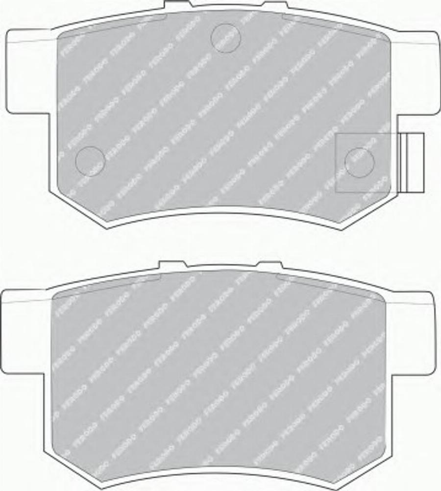 Ferodo FSL956 - Brake Pad Set, disc brake autospares.lv