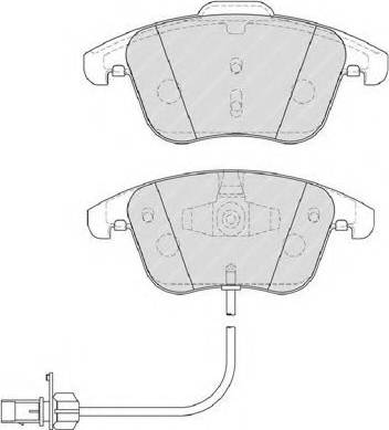 Ferodo FSL4045 - Brake Pad Set, disc brake autospares.lv