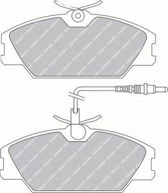 Ferodo FSL406 - Brake Pad Set, disc brake autospares.lv