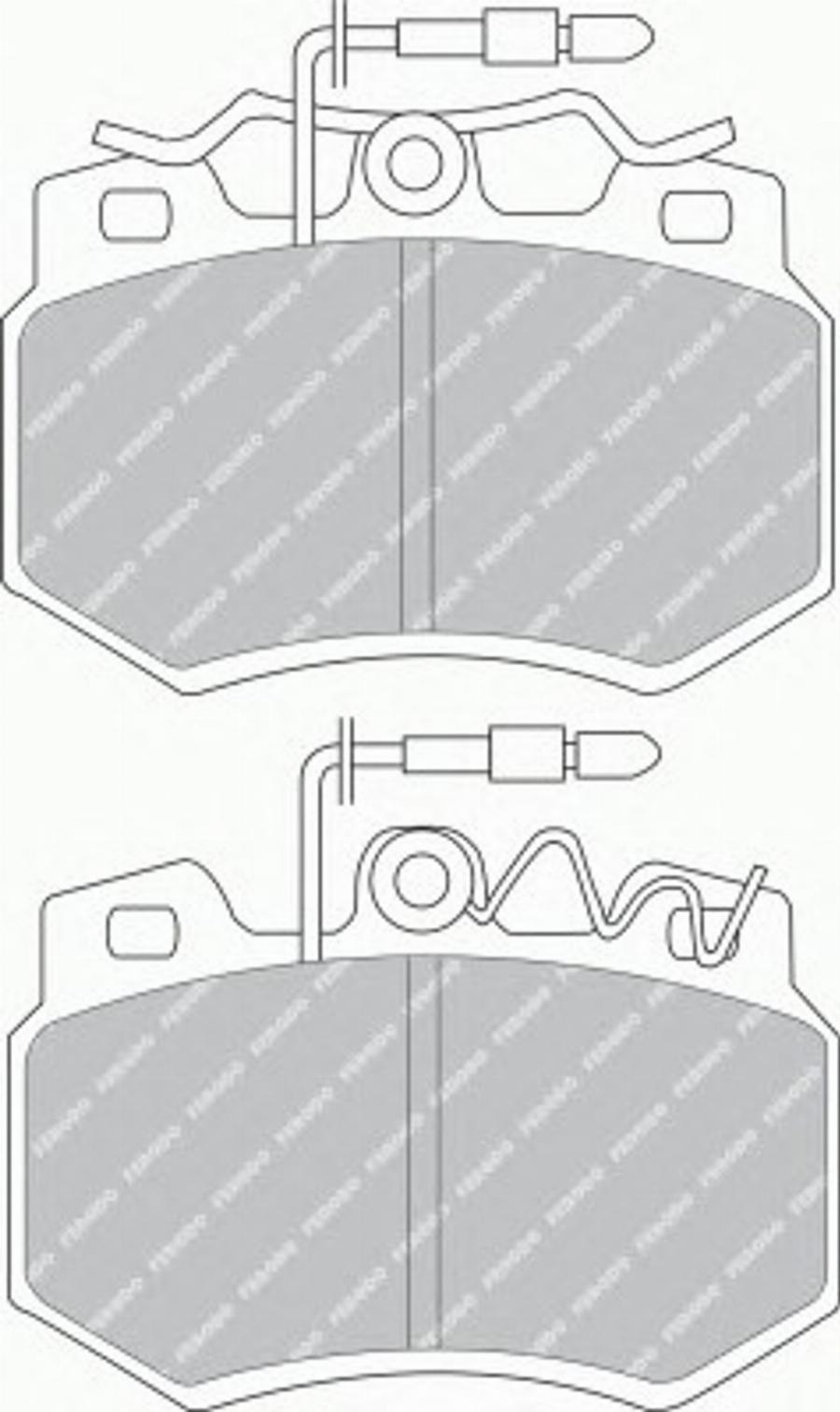 Ferodo FSL434 - Brake Pad Set, disc brake autospares.lv