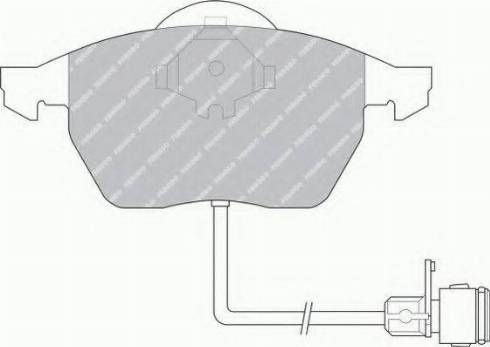 Ferodo FSL590 - Brake Pad Set, disc brake autospares.lv