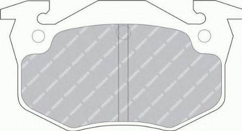 Ferodo FSL558 - Brake Pad Set, disc brake autospares.lv