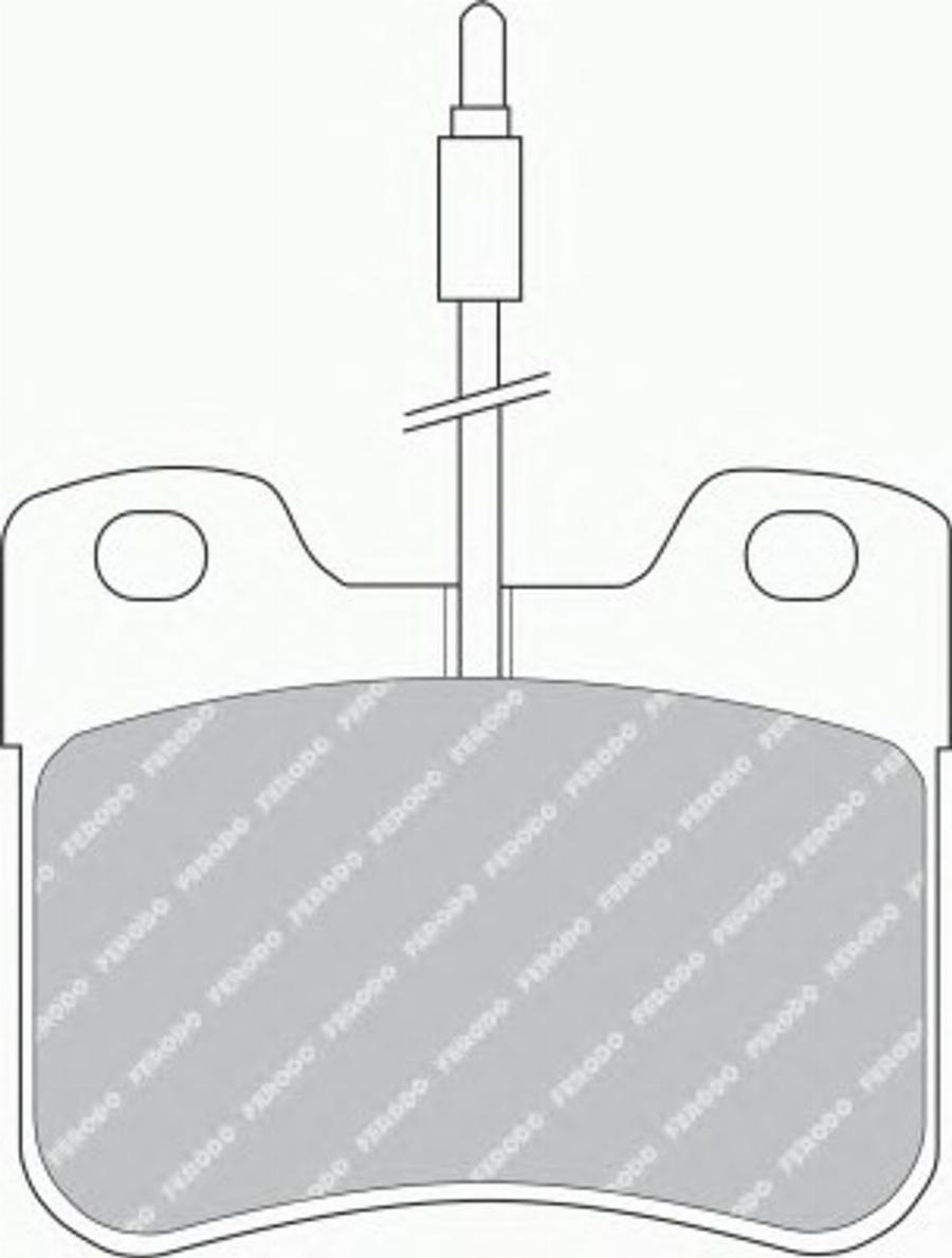 Ferodo FSL535 - Brake Pad Set, disc brake autospares.lv