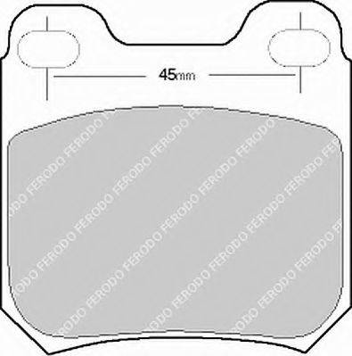 Ferodo FSL525 - Brake Pad Set, disc brake autospares.lv