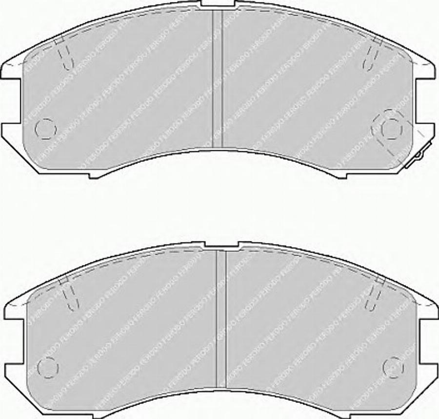 Ferodo FSL576 - Brake Pad Set, disc brake autospares.lv