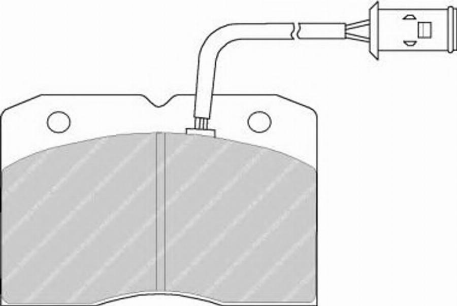 Ferodo FSL655 - Brake Pad Set, disc brake autospares.lv