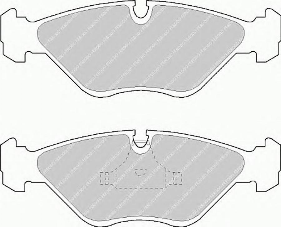 Ferodo FSL670 - Brake Pad Set, disc brake autospares.lv