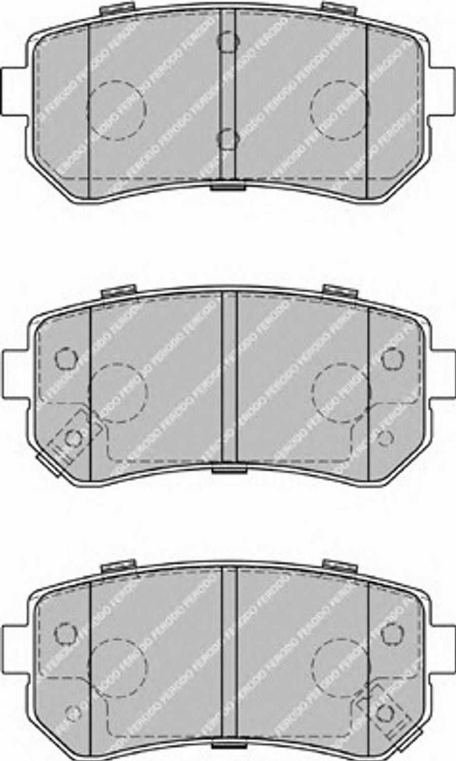 Ferodo FSL1956 - Brake Pad Set, disc brake autospares.lv