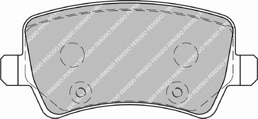 Ferodo FSL1918 - Brake Pad Set, disc brake autospares.lv