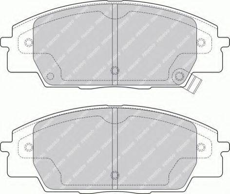 Ferodo FSL1444 - Brake Pad Set, disc brake autospares.lv