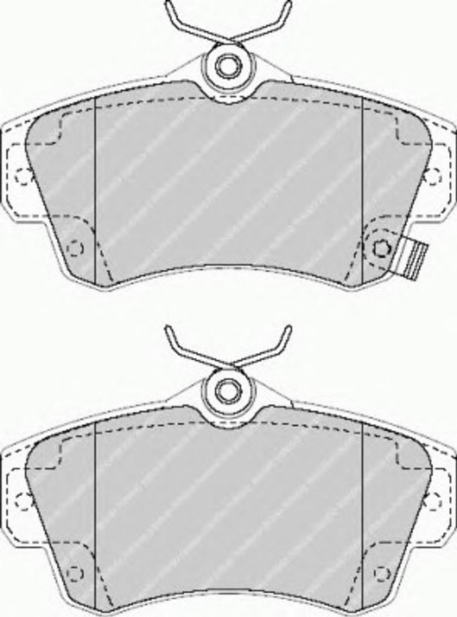 Ferodo FSL1442 - Brake Pad Set, disc brake autospares.lv