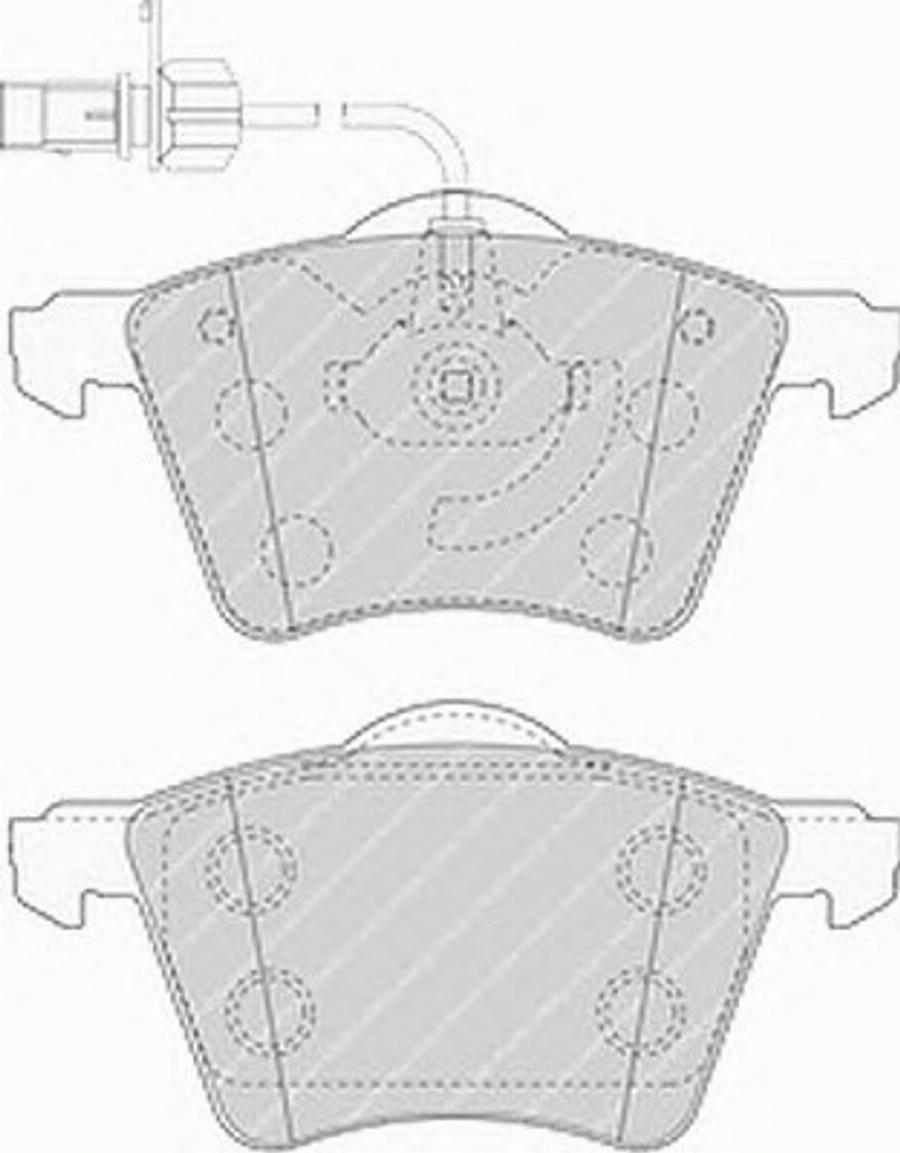 Ferodo FSL1484 - Brake Pad Set, disc brake autospares.lv