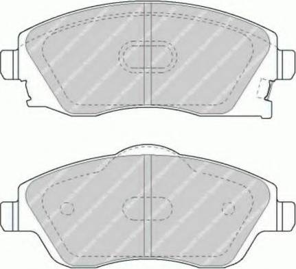 Ferodo FSL1424 - Brake Pad Set, disc brake autospares.lv