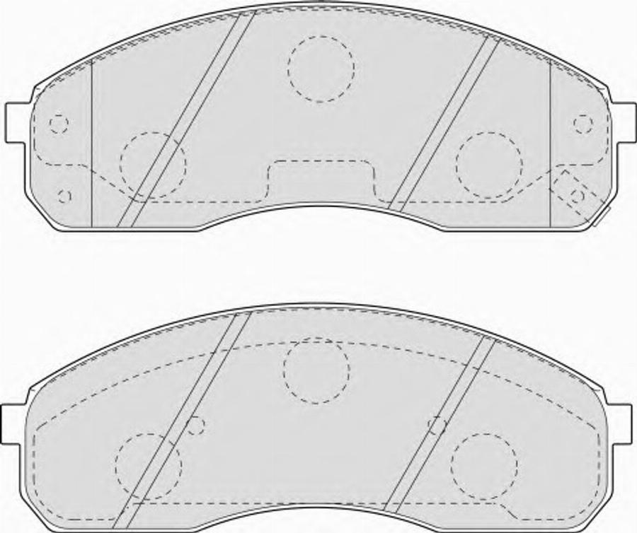 Ferodo FSL1595 - Brake Pad Set, disc brake autospares.lv