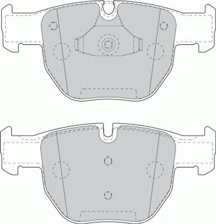 Ferodo FSL1597 - Brake Pad Set, disc brake autospares.lv