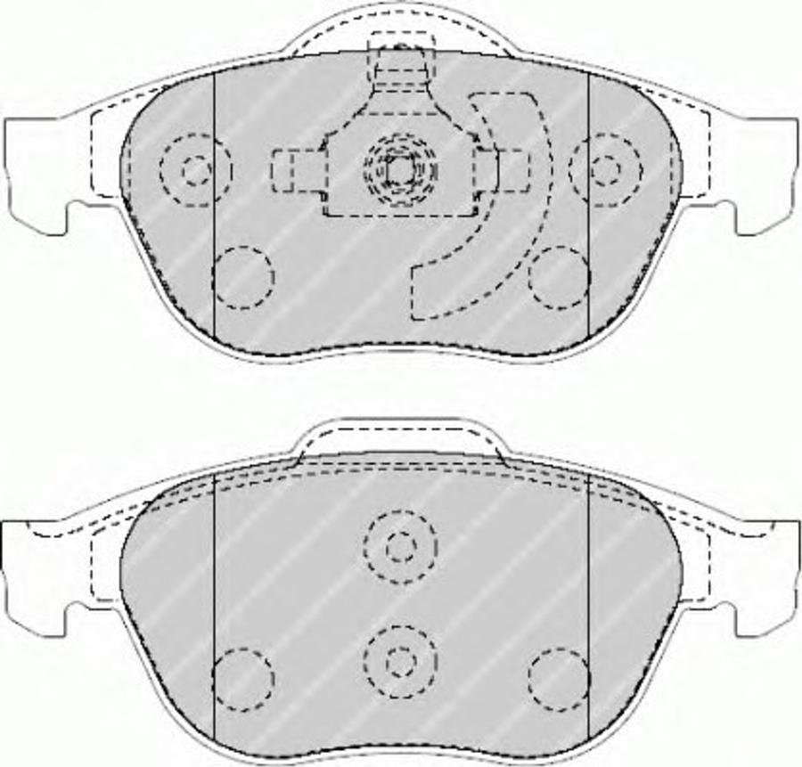 Ferodo FSL1541 - Brake Pad Set, disc brake autospares.lv