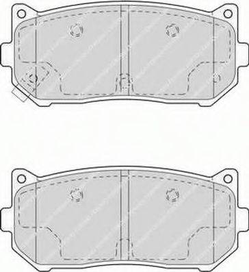 Ferodo FSL1569 - Brake Pad Set, disc brake autospares.lv