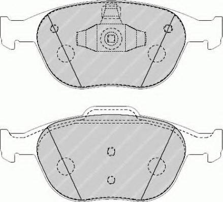 Ferodo FSL1568 - Brake Pad Set, disc brake autospares.lv