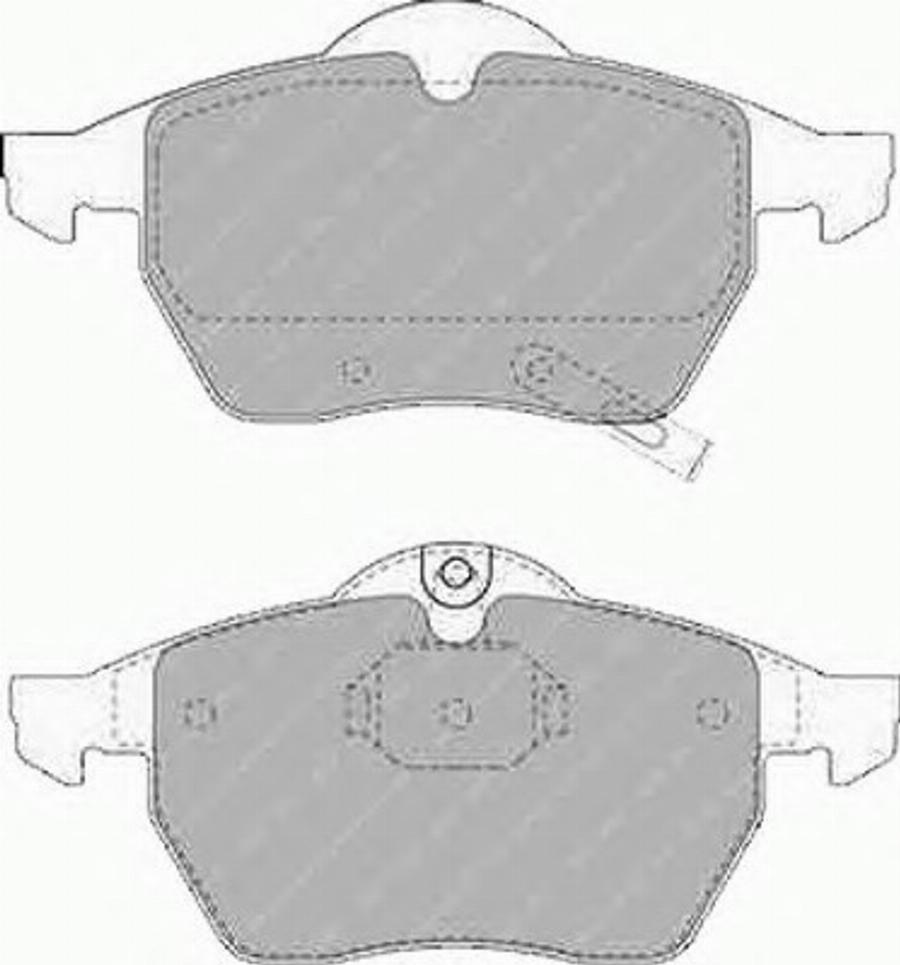 Ferodo FSL1535 - Brake Pad Set, disc brake autospares.lv