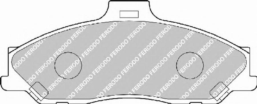 Ferodo FSL1527 - Brake Pad Set, disc brake autospares.lv