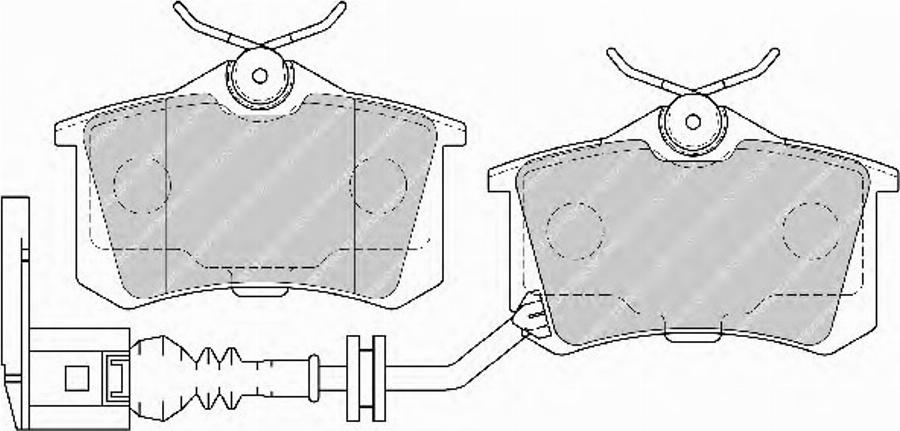 Ferodo FSL1645 - Brake Pad Set, disc brake autospares.lv