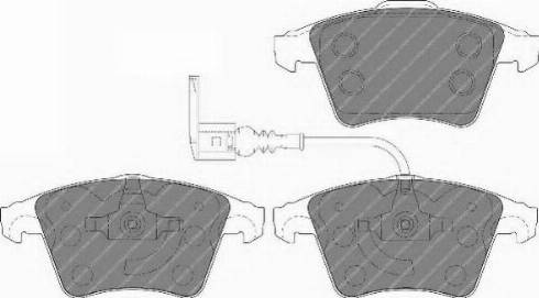 Ferodo FSL1642 - Brake Pad Set, disc brake autospares.lv