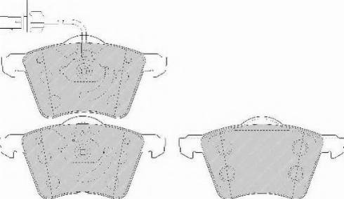 Ferodo FSL1654 - Brake Pad Set, disc brake autospares.lv