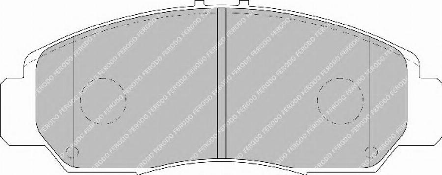 Ferodo FSL1669 - Brake Pad Set, disc brake autospares.lv