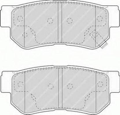 Ferodo FSL1606 - Brake Pad Set, disc brake autospares.lv