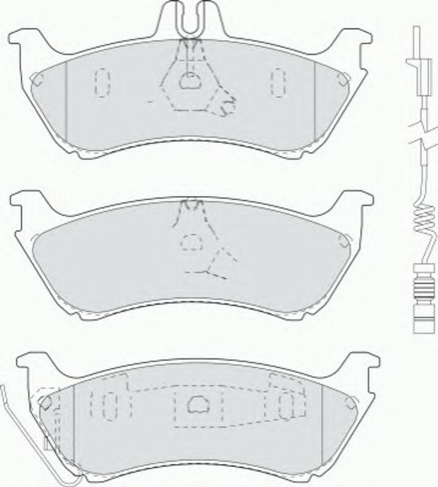 Ferodo FSL1608 - Brake Pad Set, disc brake autospares.lv