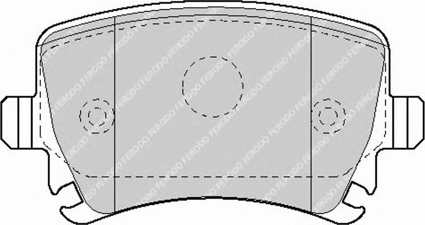 Ferodo FSL1636 - Brake Pad Set, disc brake autospares.lv