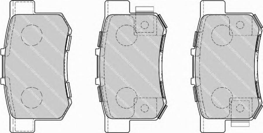 Ferodo FSL1679 - Brake Pad Set, disc brake autospares.lv