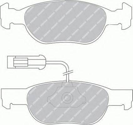 Ferodo FSL1040 - Brake Pad Set, disc brake autospares.lv