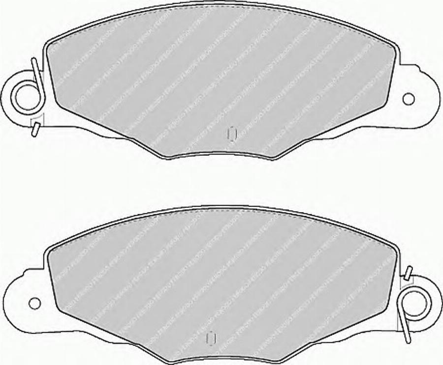 Ferodo FSL1114 - Brake Pad Set, disc brake autospares.lv