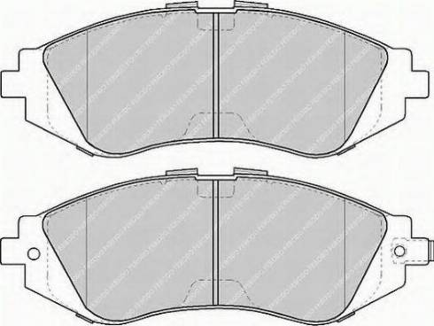 Ferodo FSL1116 - Brake Pad Set, disc brake autospares.lv