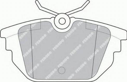 Ferodo FSL1113 - Brake Pad Set, disc brake autospares.lv